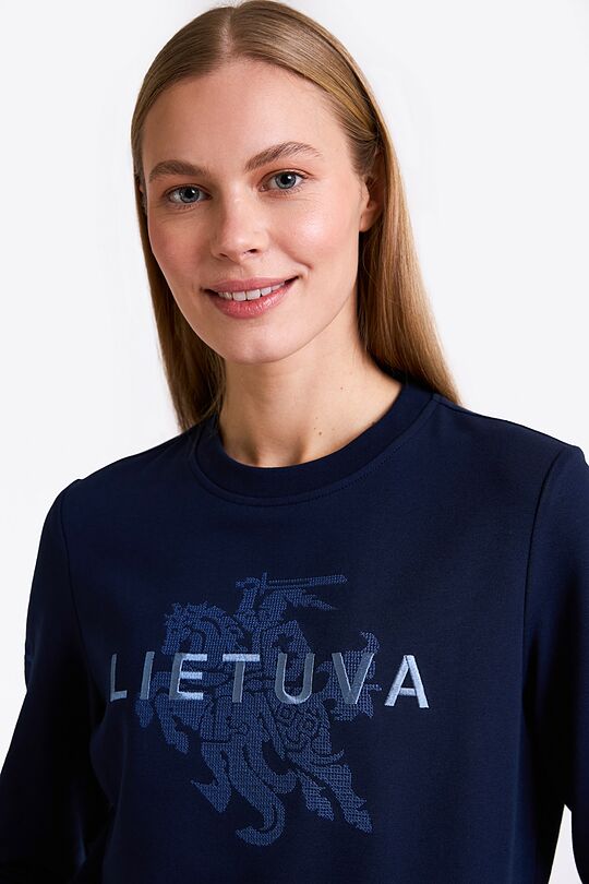Nacionalinės kolekcijos džemperis LIETUVA 4 | MĖLYNA | Audimas
