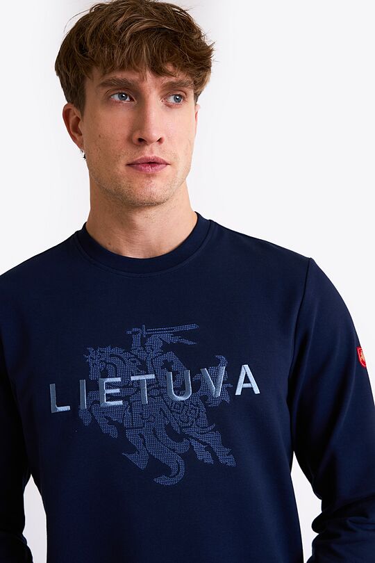 Nacionalinės kolekcijos  džemperis LIETUVA 5 | MĖLYNA | Audimas
