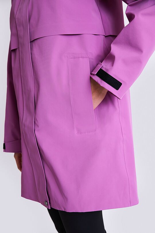 Nuo lietaus apsaugantis paltas su membrana 5 | VIOLETINĖ | Audimas