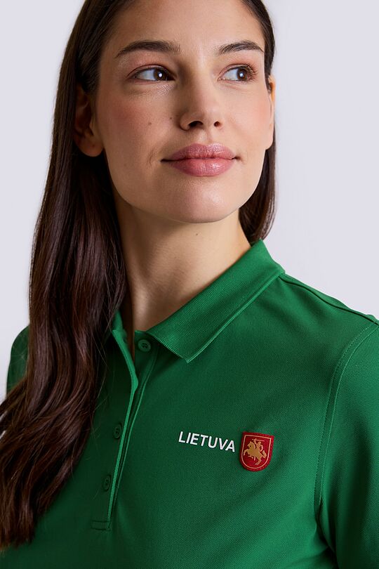 Nacionalinės kolekcijos polo marškinėliai 4 | ŽALIA | Audimas