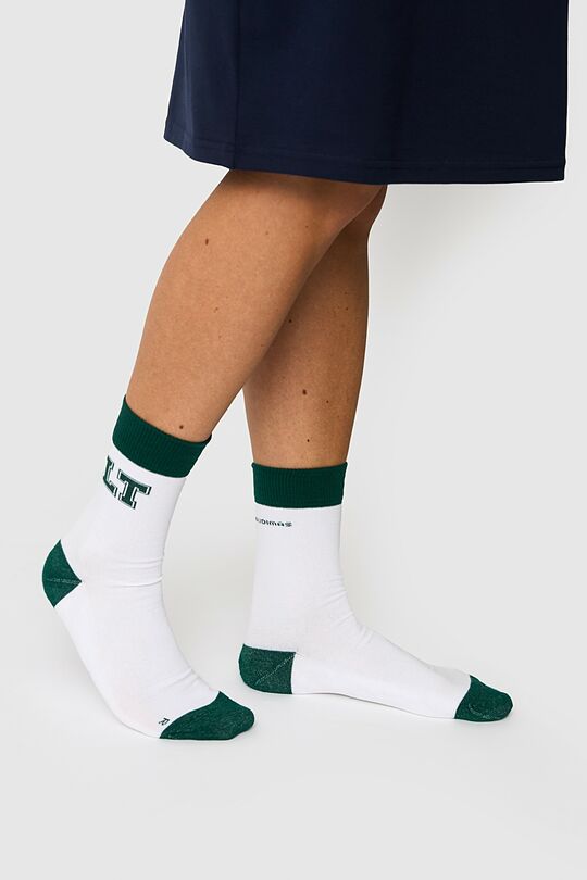 Nacionalinės kolekcijos medvilninės kojinės 2 | BALTA | Audimas
