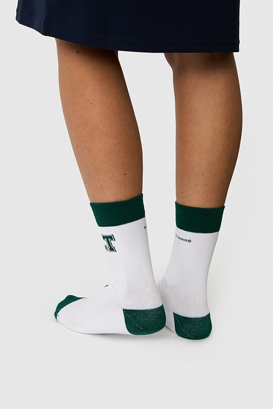 Nacionalinės kolekcijos medvilninės kojinės 6 | BALTA | Audimas