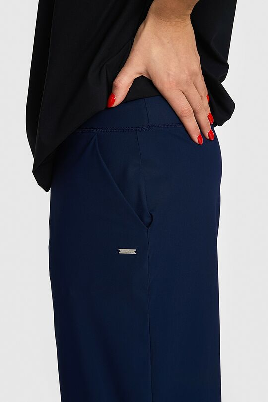 SENSITIVE laisvo silueto kelnės 4 | MĖLYNA | Audimas