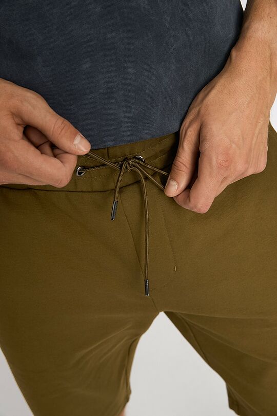 Tamprūs medvilniniai šortai 5 | ŽALIA | Audimas