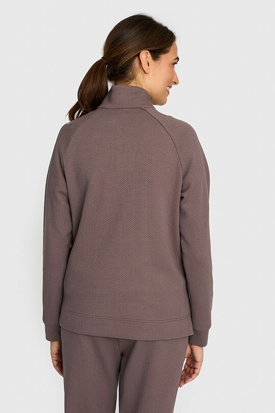 Atsegamas medvilninis tekstūrinis džemperis 2 | KREMINĖ | Audimas