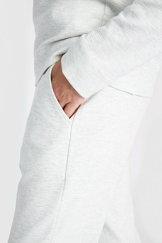 Tekstūrinės medvilninės kelnės 4 | PILKA | Audimas