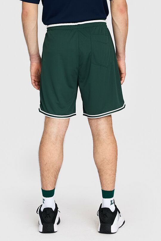 Sintetinio trikotažo padidinto silueto šortai 3 | ŽALIA | Audimas