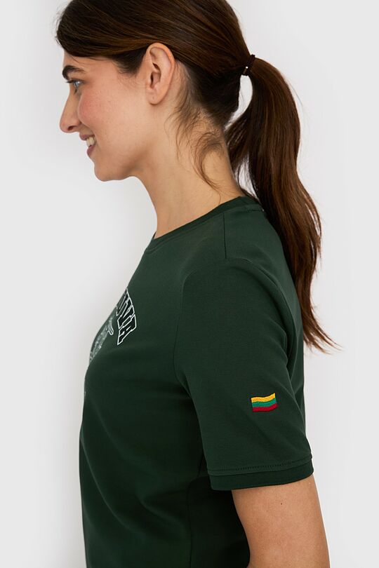 Nacionalinės kolekcijos marginti marškinėliai 4 | ŽALIA | Audimas