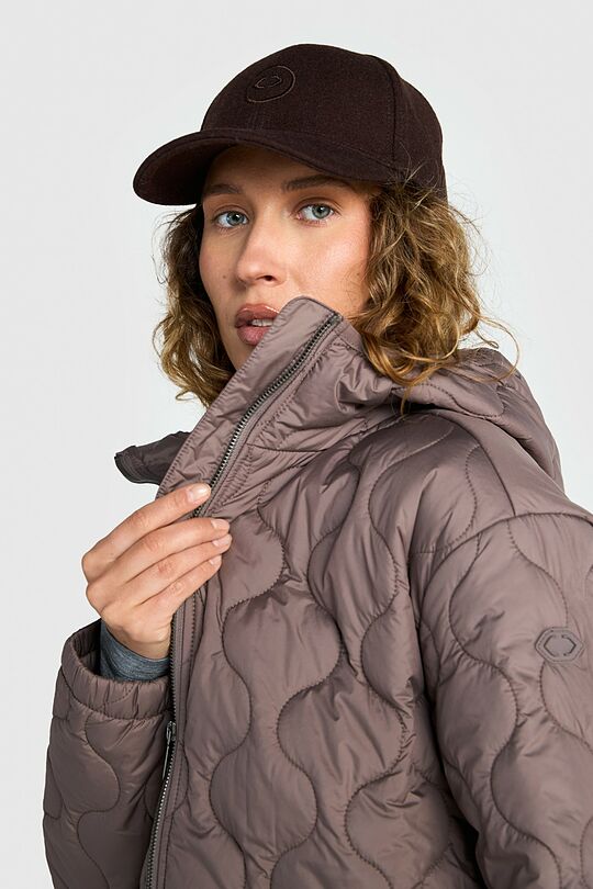 Trumpa demisezoninė striukė 4 | KREMINĖ | Audimas