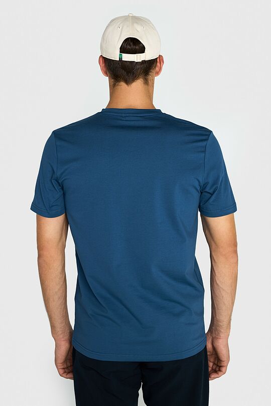 Medvilniniai marškinėliai trumpomis rankovėmis 2 | MĖLYNA | Audimas