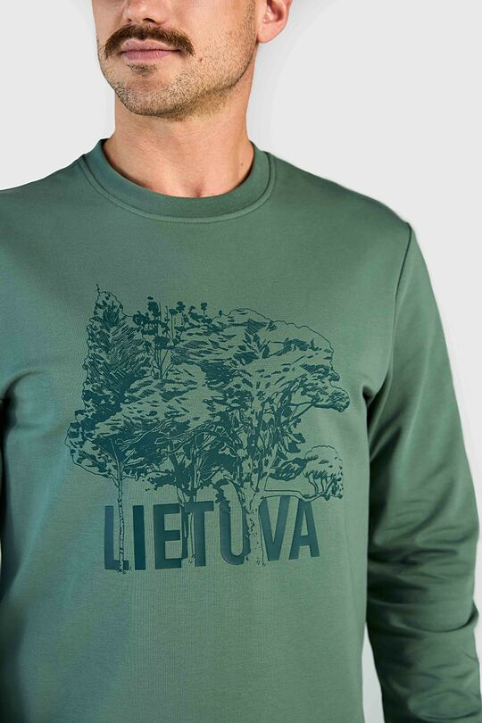 Nacionalinės kolekcijos džemperis LIETUVA 3 | ŽALIA | Audimas