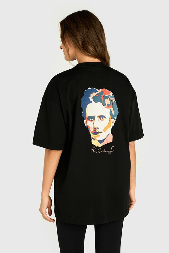 Medvilniniai marškinėliai trumpomis rankovėmis M. K. Čiurlionis 150 2 | JUODA | Audimas