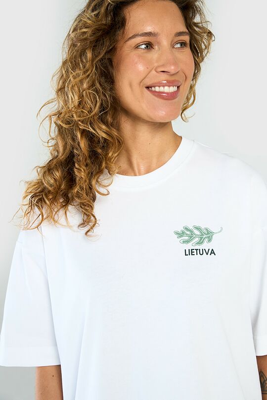 Padidinto silueto marškinėliai 6 | BALTA | Audimas