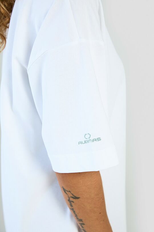 Padidinto silueto marškinėliai 10 | BALTA | Audimas