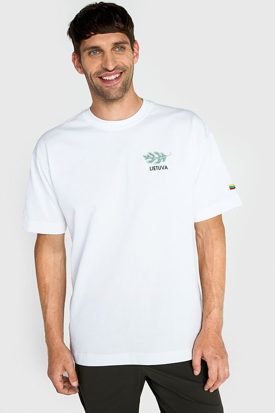 Padidinto silueto marškinėliai 3 | BALTA | Audimas