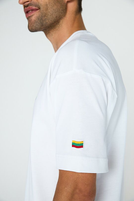 Padidinto silueto marškinėliai 7 | BALTA | Audimas