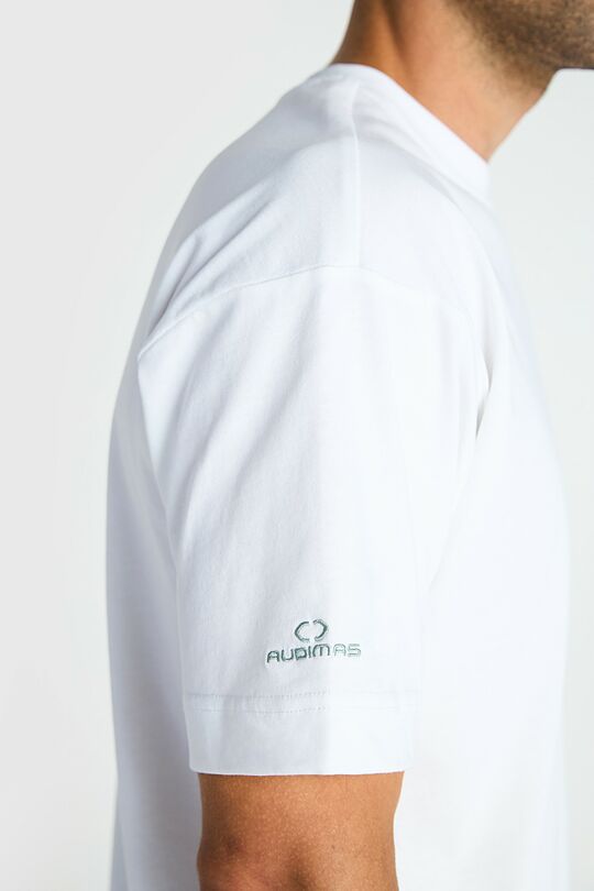 Padidinto silueto marškinėliai 9 | BALTA | Audimas