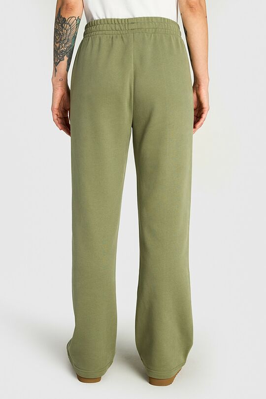 Švelnios medvilninės plačios kelnės 3 | ŽALIA | Audimas