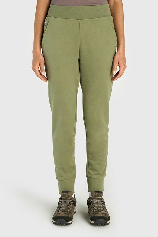 Švelnios medvilninės siaurėjančios kelnės 2 | ŽALIA | Audimas