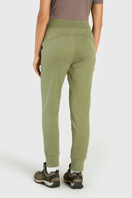 Švelnios medvilninės siaurėjančios kelnės 6 | ŽALIA | Audimas