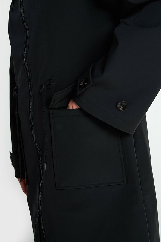 Softshell medžiagos paltas 4 | JUODA | Audimas