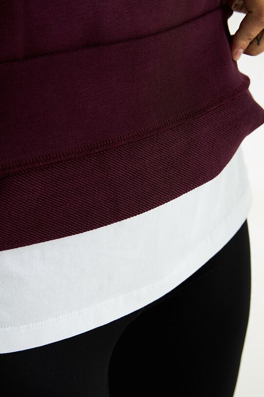 Medvilninis džemperis 4 | BORDO | Audimas