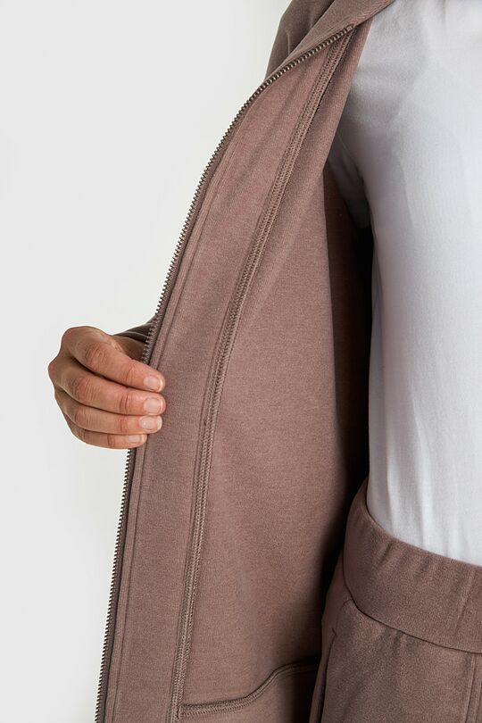 Atsegamas veliūro švarkelis 5 | ŠVIESIAI RUDA | Audimas