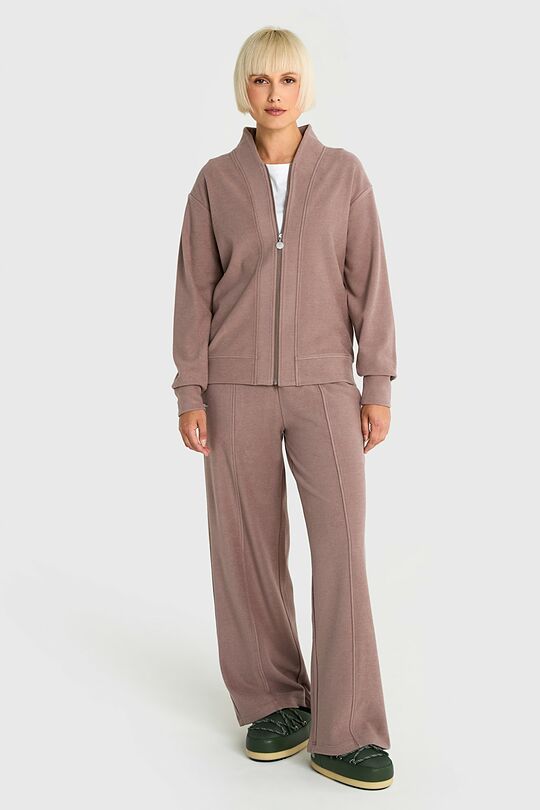 Atsegamas veliūro švarkelis 6 | ŠVIESIAI RUDA | Audimas