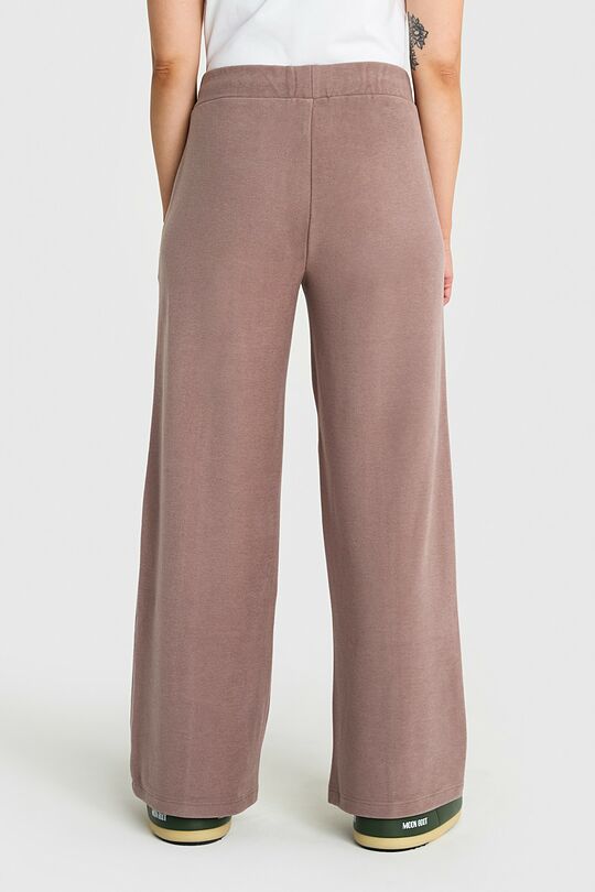 Plačios veliūro kelnės 5 | ŠVIESIAI RUDA | Audimas