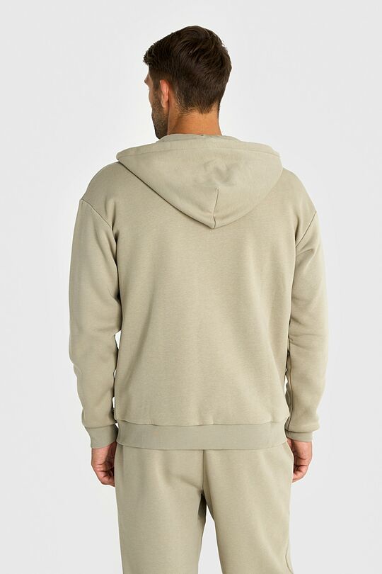 Atsegamas medvilninis džemperis šiauštu vidumi 2 | KREMINĖ | Audimas