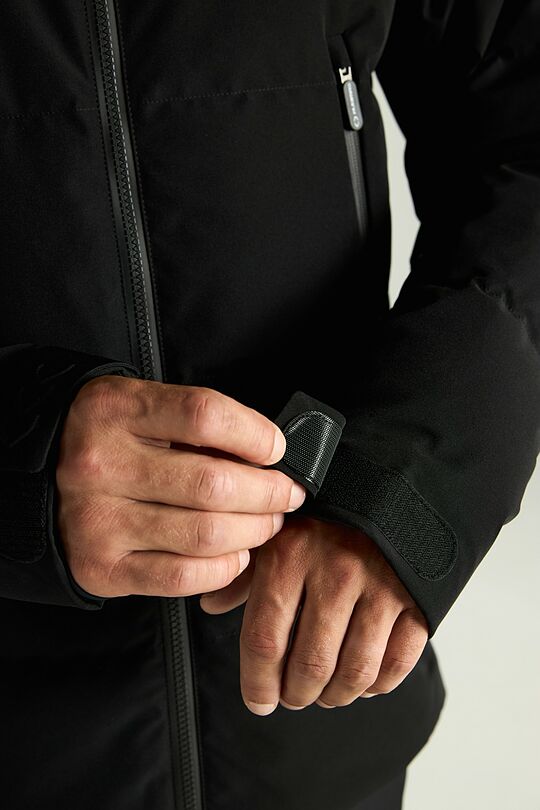 Universali pūkinė slidinėjimo striukė su membrana 7 | JUODA | Audimas