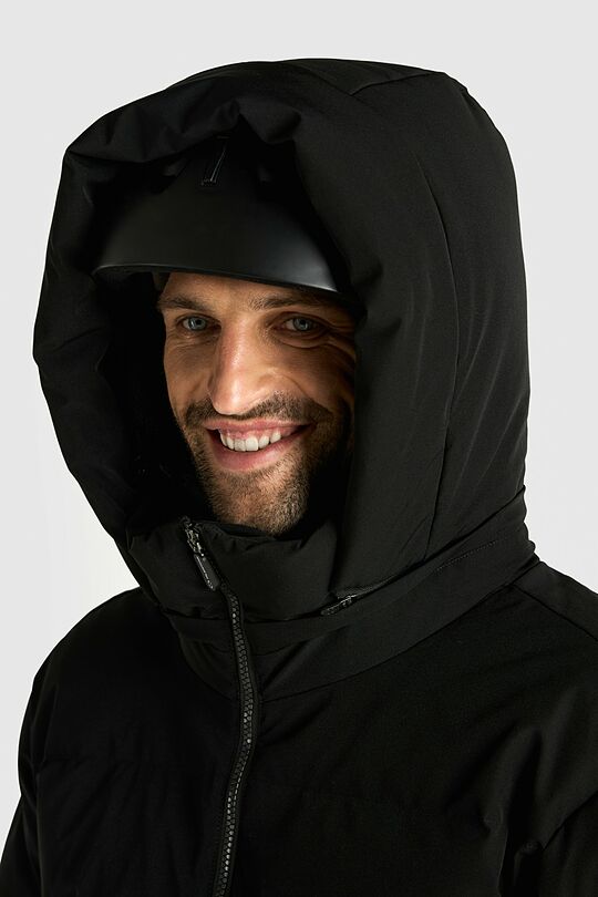 Universali pūkinė slidinėjimo striukė su membrana 8 | JUODA | Audimas