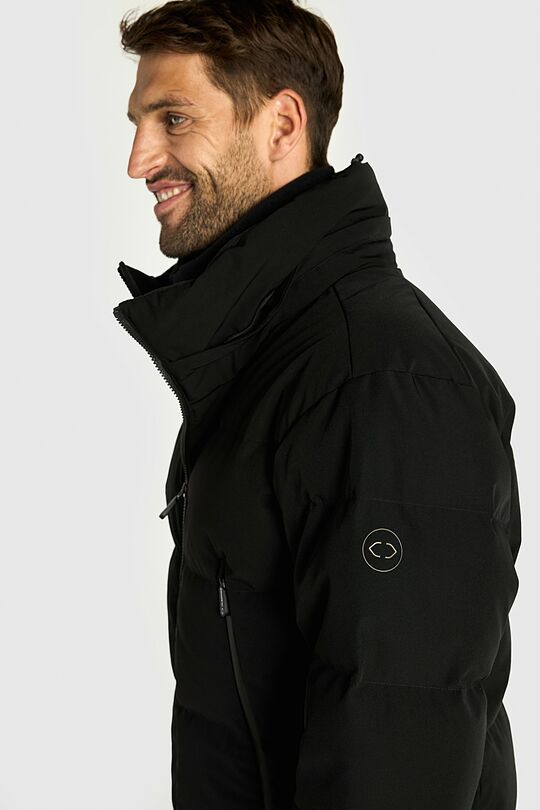 Universali pūkinė slidinėjimo striukė su membrana 11 | JUODA | Audimas