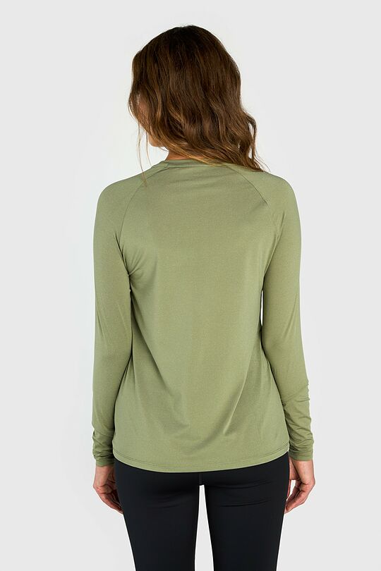 Sportiniai marškinėliai ilgomis rankovėmis 3 | ŽALIA | Audimas