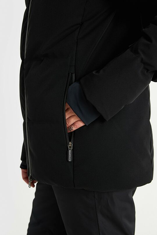 Universali pūkinė slidinėjimo striukė su membrana 6 | JUODA | Audimas