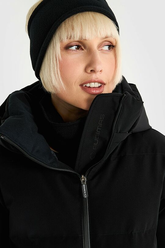 Universali pūkinė slidinėjimo striukė su membrana 8 | JUODA | Audimas