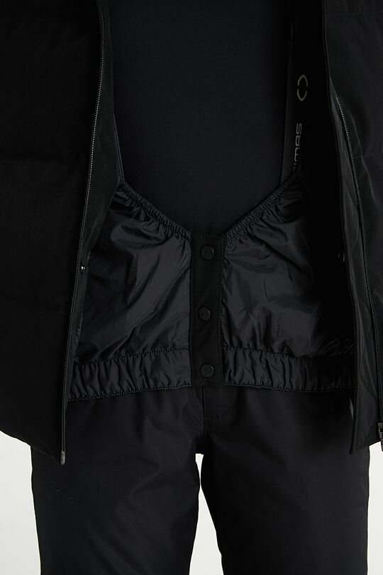 Universali pūkinė slidinėjimo striukė su membrana 11 | JUODA | Audimas