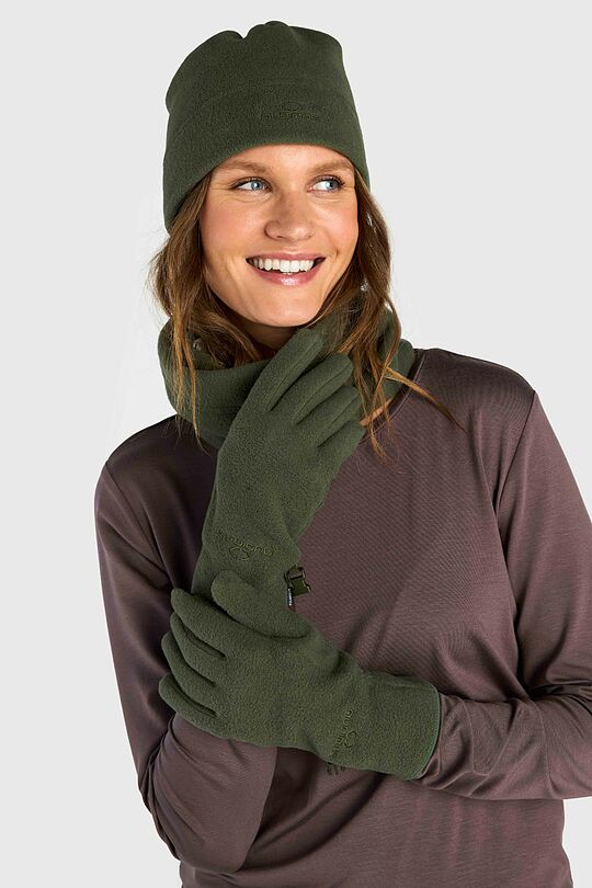Polartec 100 Series flisinės pirštinės 1 | ŽALIA | Audimas