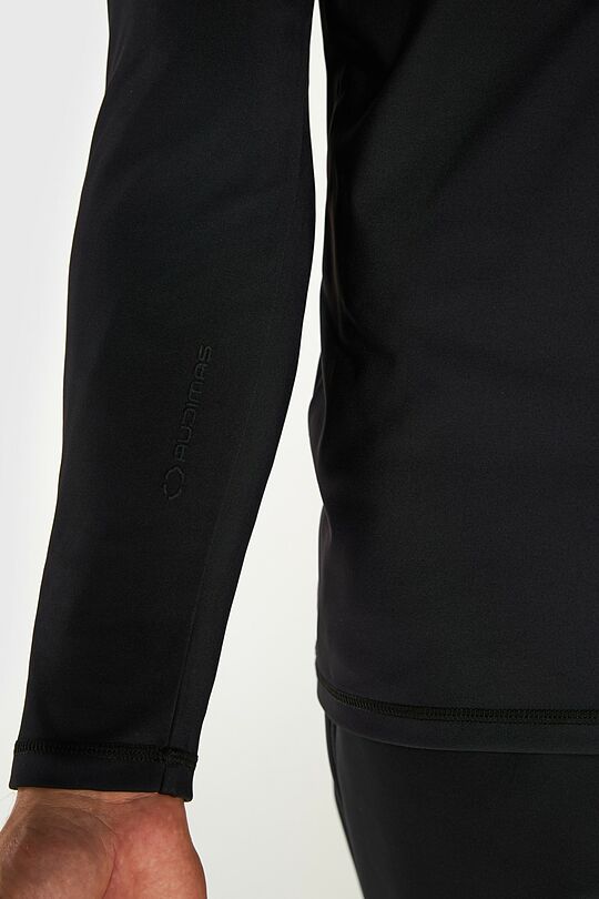 Sinetiniai marškinėliai šiauštu vidumi 3 | JUODA | Audimas