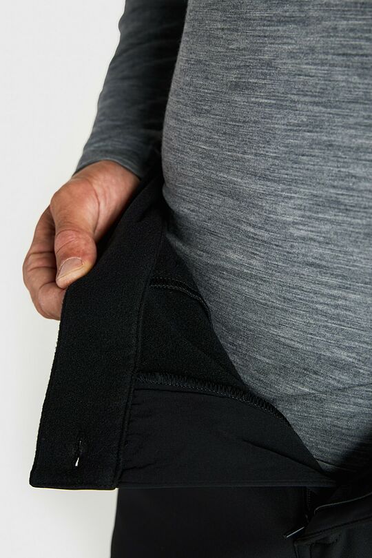 Softshell medžiagos kelnės 5 | JUODA | Audimas