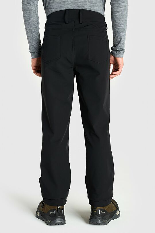 Softshell medžiagos kelnės 6 | JUODA | Audimas