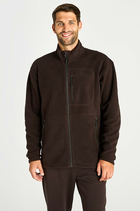 Atsegamas fliso džemperis 1 | RUDA | Audimas