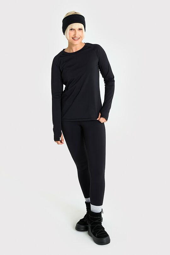 Sintetiniai marškinėliai šiauštu vidumi 5 | JUODA | Audimas