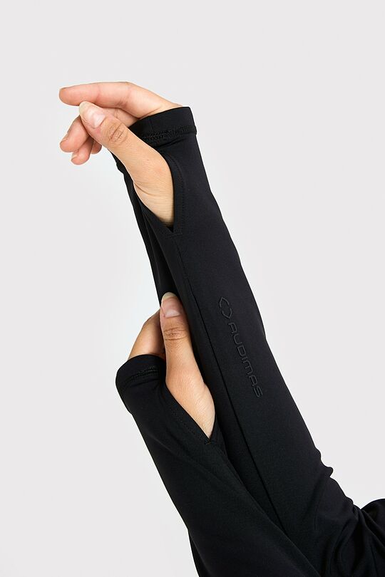 Sintetiniai marškinėliai šiauštu vidumi 3 | JUODA | Audimas