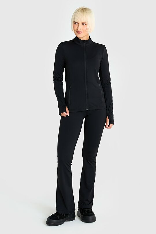 Platėjančios sportinės tamprės 1 | JUODA | Audimas