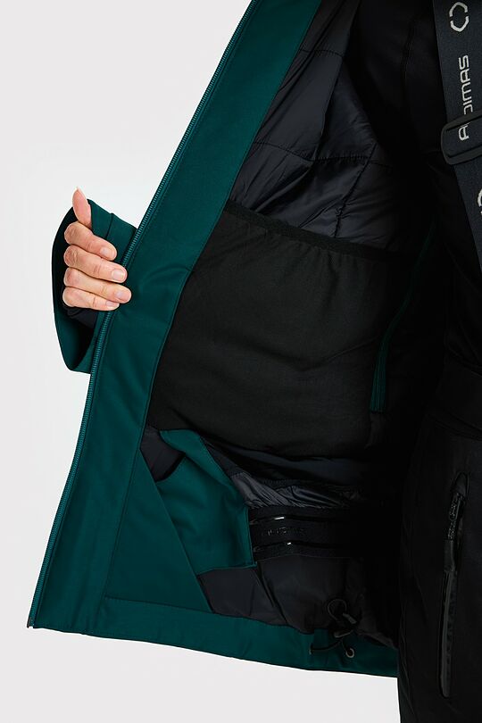 Slidinėjimo striukė su 3M pašiltinimu 11 | ŽALIA | Audimas