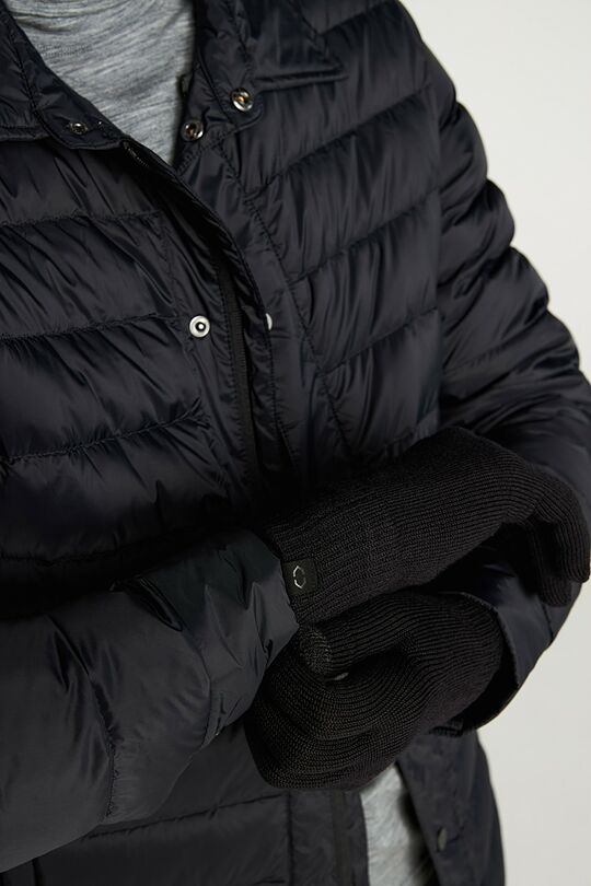 Merino vilnos pirštinės su ekrano lietimo funkcija 3 | JUODA | Audimas