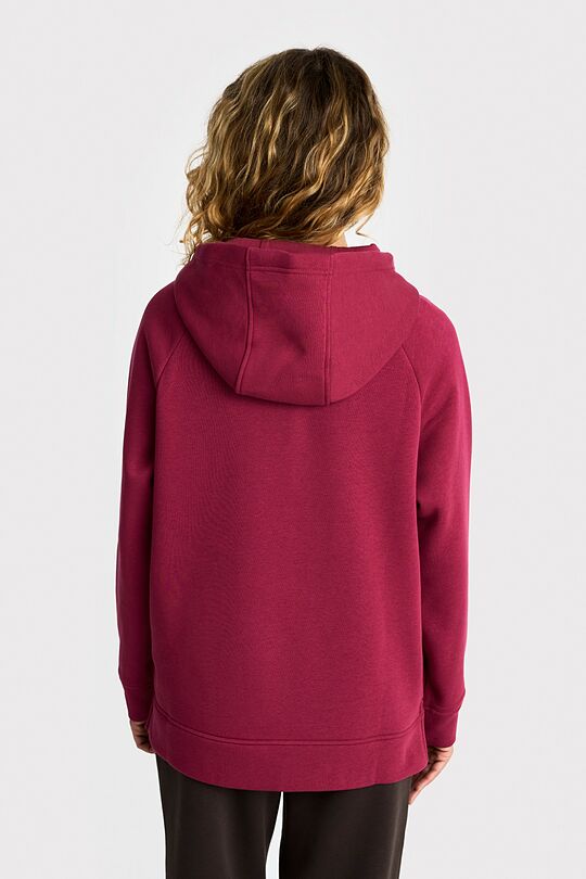 Medvilninis džemperis šiauštu vidumi 2 | ROŽINĖ | Audimas