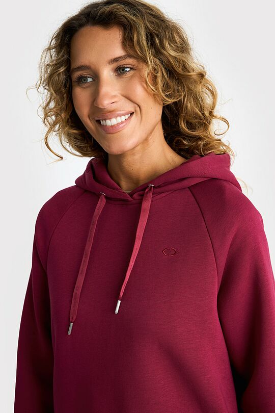 Medvilninis džemperis šiauštu vidumi 3 | ROŽINĖ | Audimas