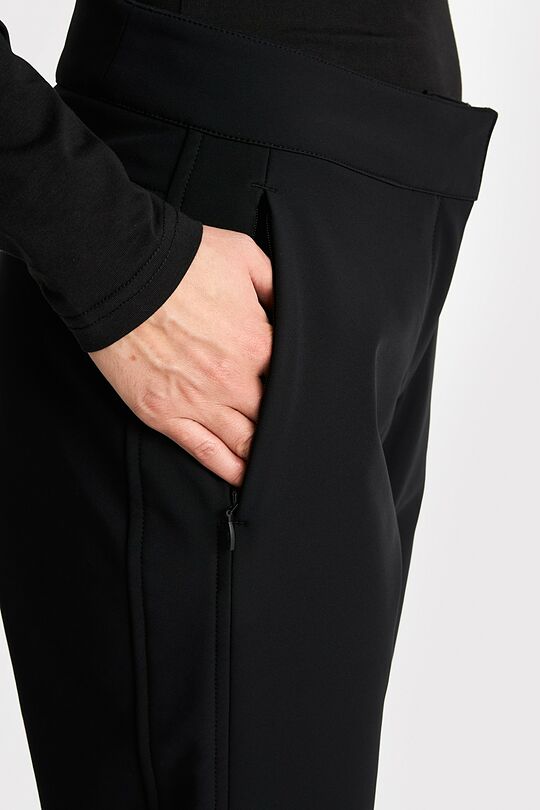 Softshell medžiagos kelnės 5 | JUODA | Audimas